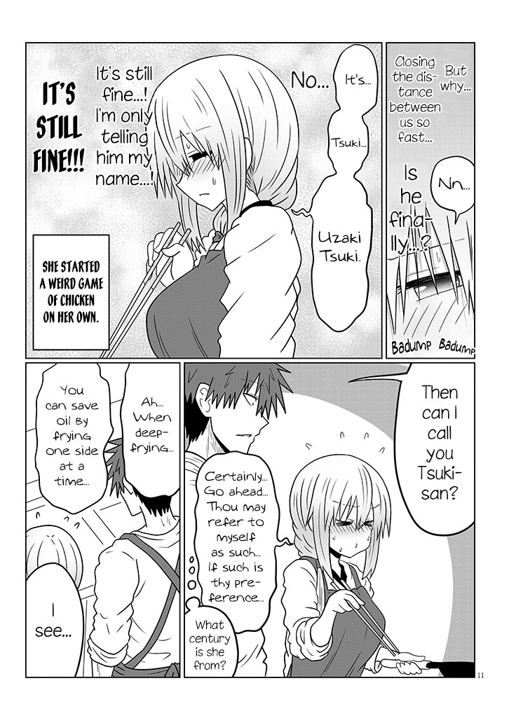Uzaki-chan wa Asobitai! Chapter 45 page 11 - Chapter 45: Kouhai and Cooking Training 3