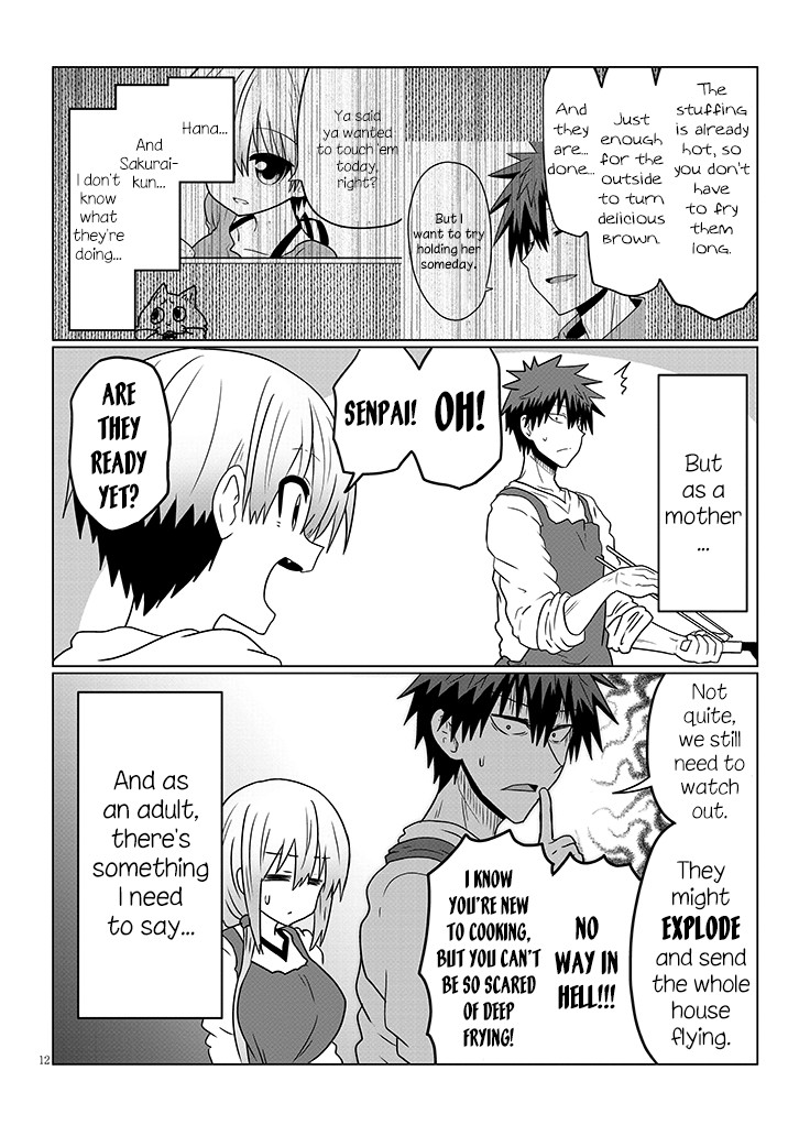 Uzaki-chan wa Asobitai! Chapter 45 page 12 - Chapter 45: Kouhai and Cooking Training 3