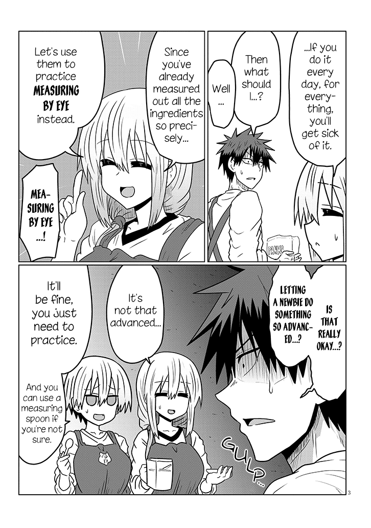 Uzaki-chan wa Asobitai! Chapter 45 page 3 - Chapter 45: Kouhai and Cooking Training 3