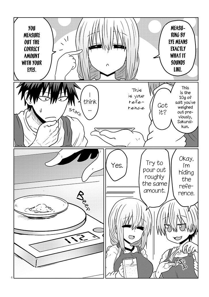 Uzaki-chan wa Asobitai! Chapter 45 page 4 - Chapter 45: Kouhai and Cooking Training 3
