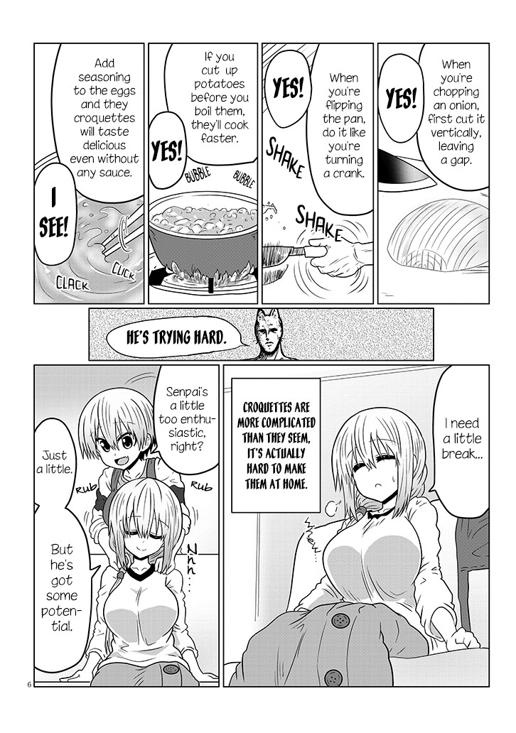 Uzaki-chan wa Asobitai! Chapter 45 page 6 - Chapter 45: Kouhai and Cooking Training 3