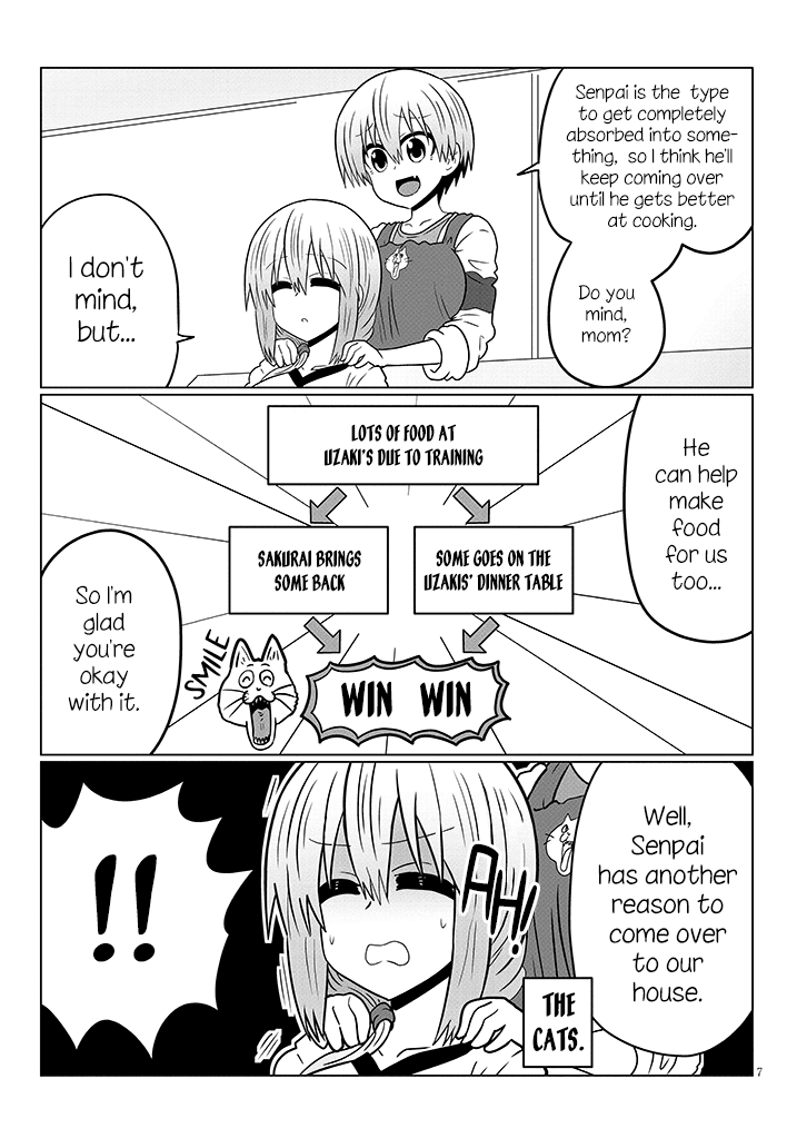 Uzaki-chan wa Asobitai! Chapter 45 page 7 - Chapter 45: Kouhai and Cooking Training 3
