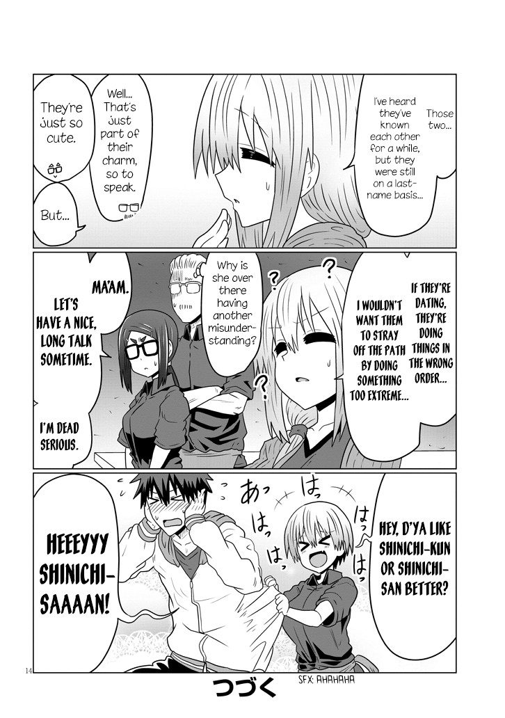 Uzaki-chan wa Asobitai! Chapter 46 page 14 - Chapter 46: Kouhai and Making Up