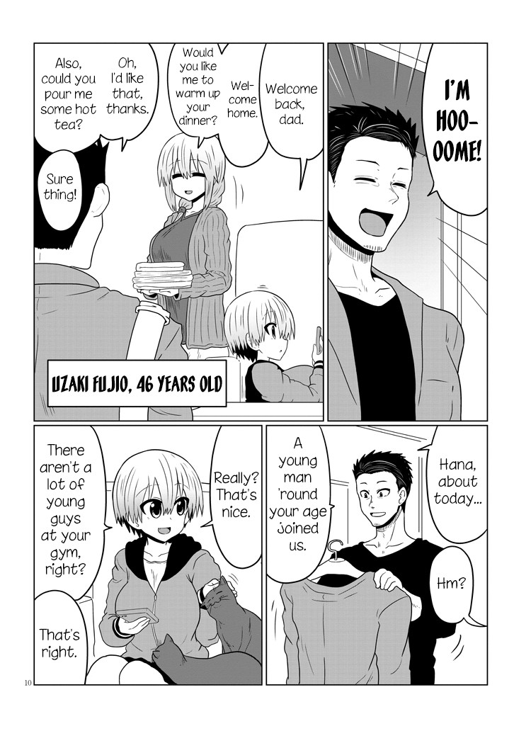Uzaki-chan wa Asobitai! Chapter 47 page 10 - Chapter 47: Kouhai and Kouhai's Dad
