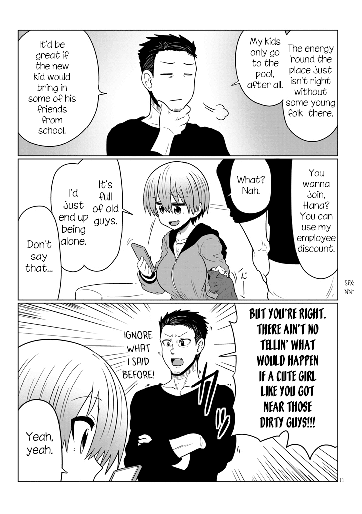 Uzaki-chan wa Asobitai! Chapter 47 page 11 - Chapter 47: Kouhai and Kouhai's Dad