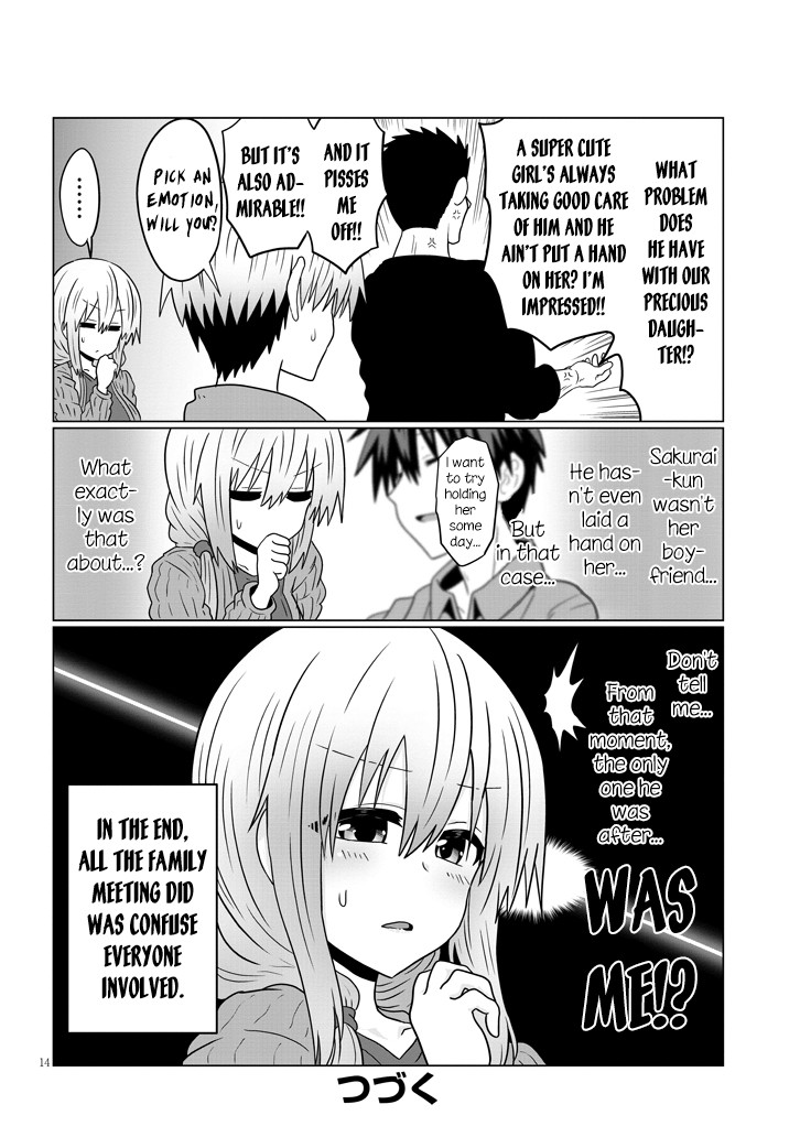 Uzaki-chan wa Asobitai! Chapter 48 page 14 - Chapter 48: Kouhai and Kouhai's Family