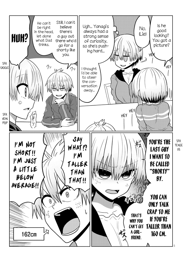 Uzaki-chan wa Asobitai! Chapter 48 page 5 - Chapter 48: Kouhai and Kouhai's Family