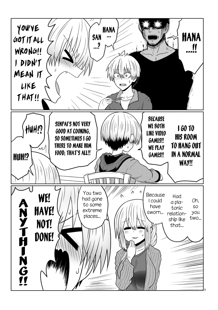 Uzaki-chan wa Asobitai! Chapter 48 page 9 - Chapter 48: Kouhai and Kouhai's Family