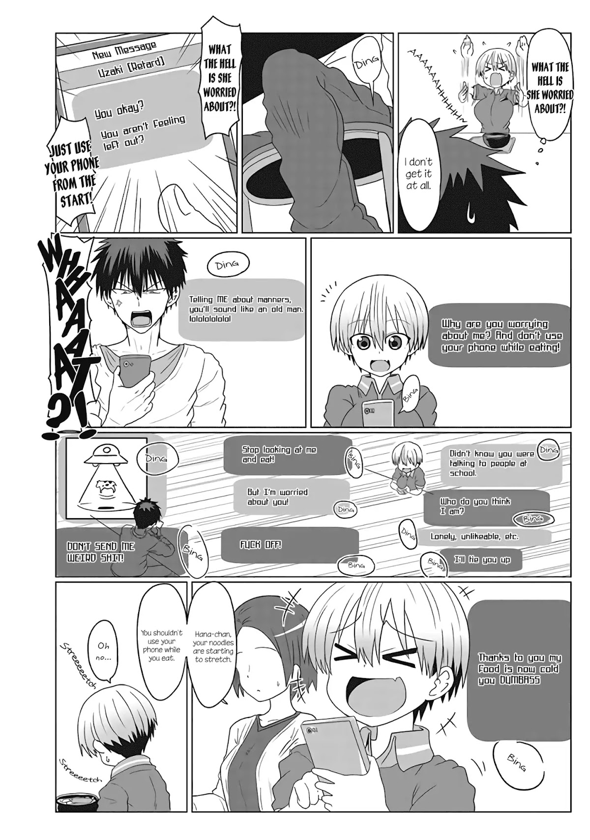 Uzaki-chan wa Asobitai! Chapter 5.1 page 4 - Chapter 5.1: Kouhai and Cafeteria