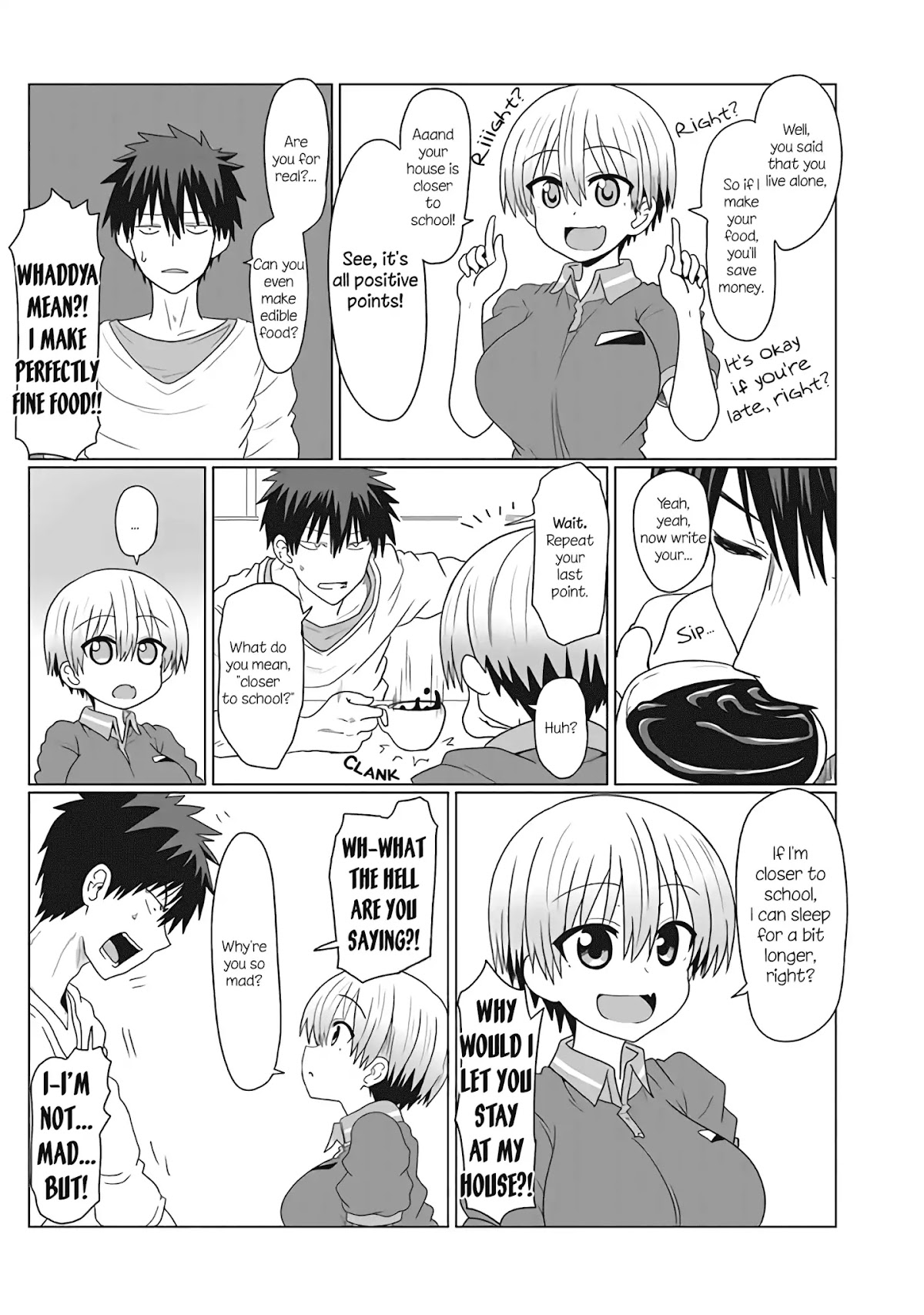Uzaki-chan wa Asobitai! Chapter 5.2 page 3 - Chapter 5.2: Kouhai and The Diner