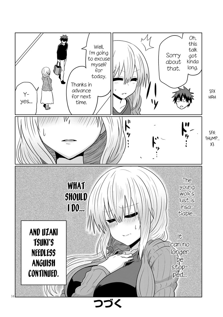 Uzaki-chan wa Asobitai! Chapter 50 page 14 - Chapter 50: Kouhai and Cooking Training 4