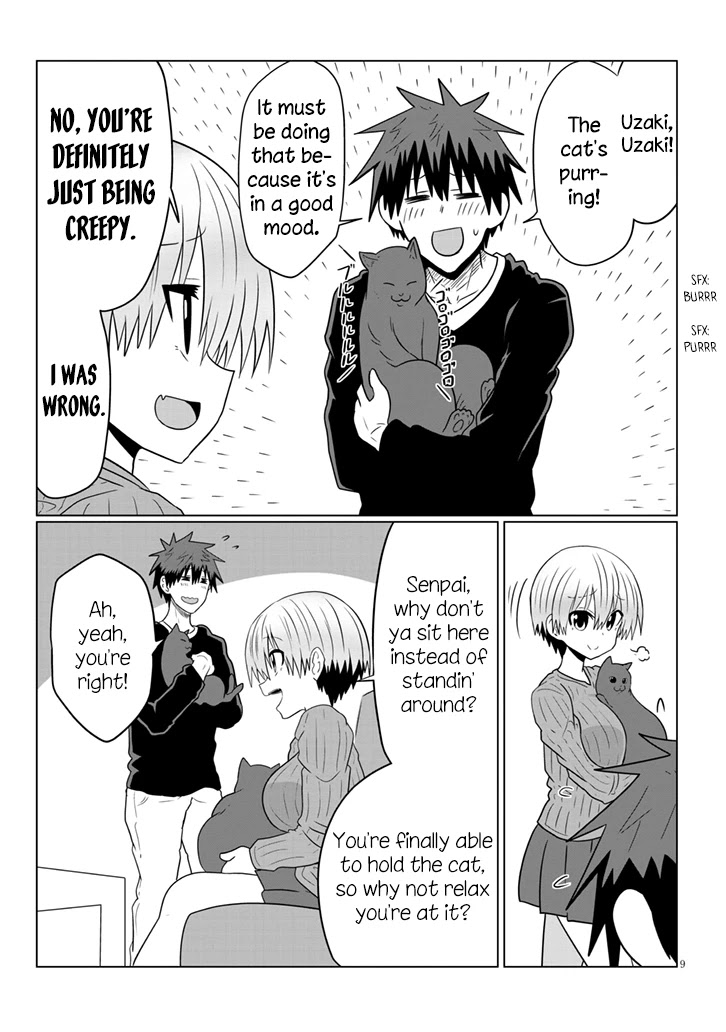Uzaki-chan wa Asobitai! Chapter 50 page 9 - Chapter 50: Kouhai and Cooking Training 4