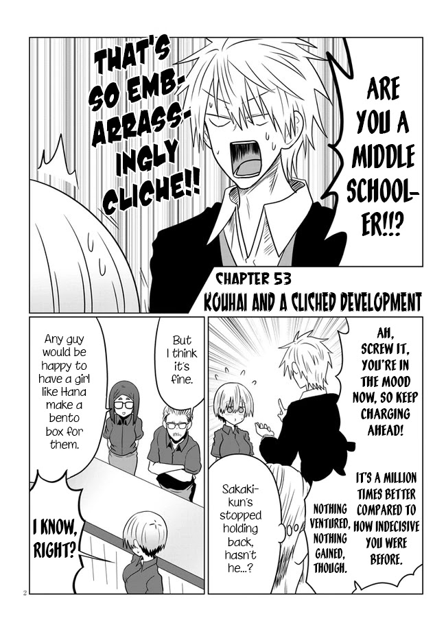 Uzaki-chan wa Asobitai! Chapter 53 page 2 - Chapter 53: Kouhai and a Cliched Development