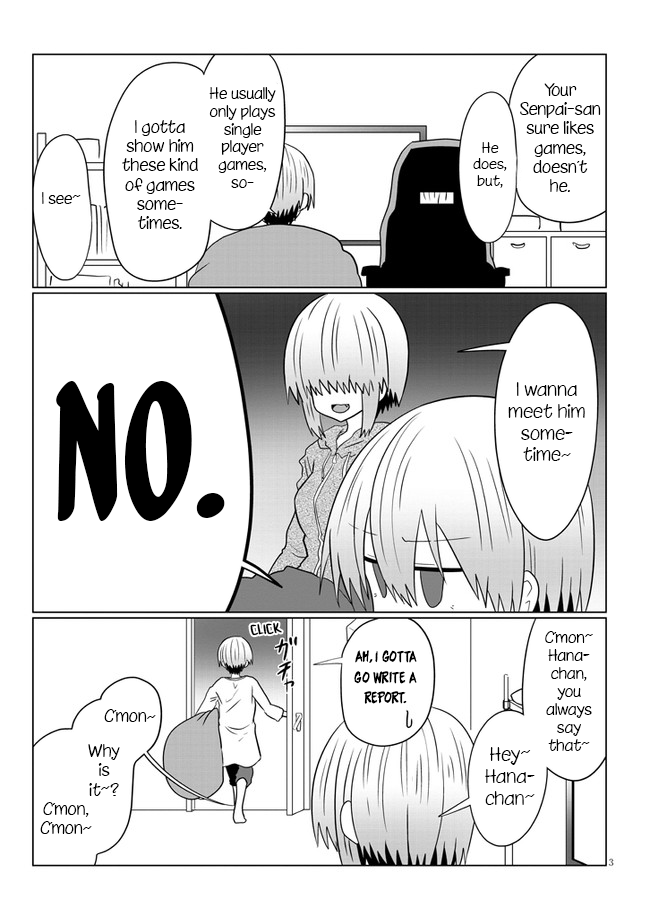 Uzaki-chan wa Asobitai! Chapter 54 page 3 - Chapter 54: Kouhai and Kouhai's Sister