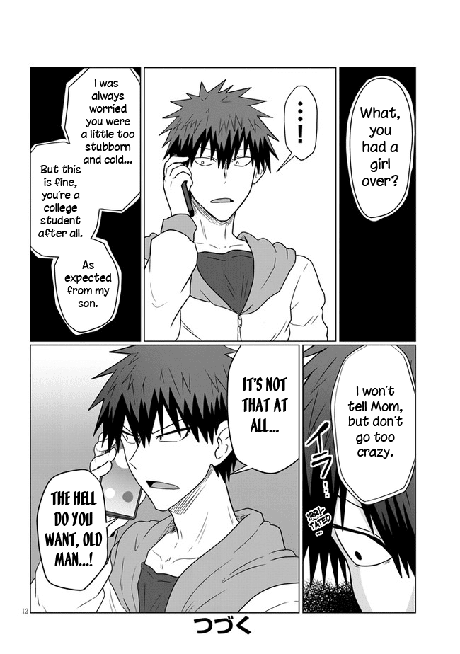 Uzaki-chan wa Asobitai! Chapter 59 page 12 - Chapter 59: Kouhai and the Horror Film