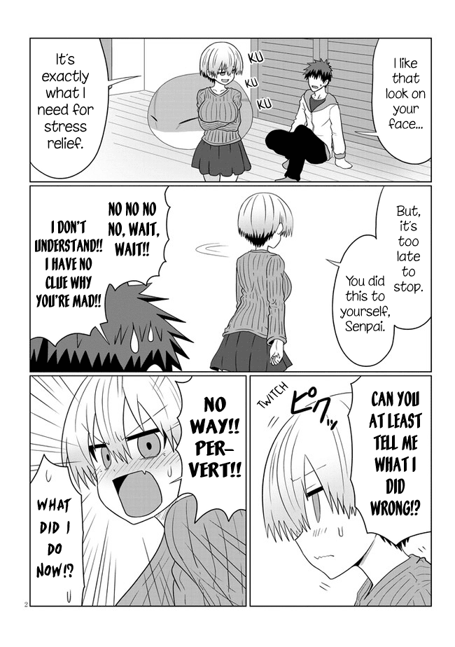 Uzaki-chan wa Asobitai! Chapter 59 page 2 - Chapter 59: Kouhai and the Horror Film