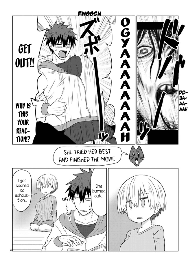 Uzaki-chan wa Asobitai! Chapter 59 page 6 - Chapter 59: Kouhai and the Horror Film