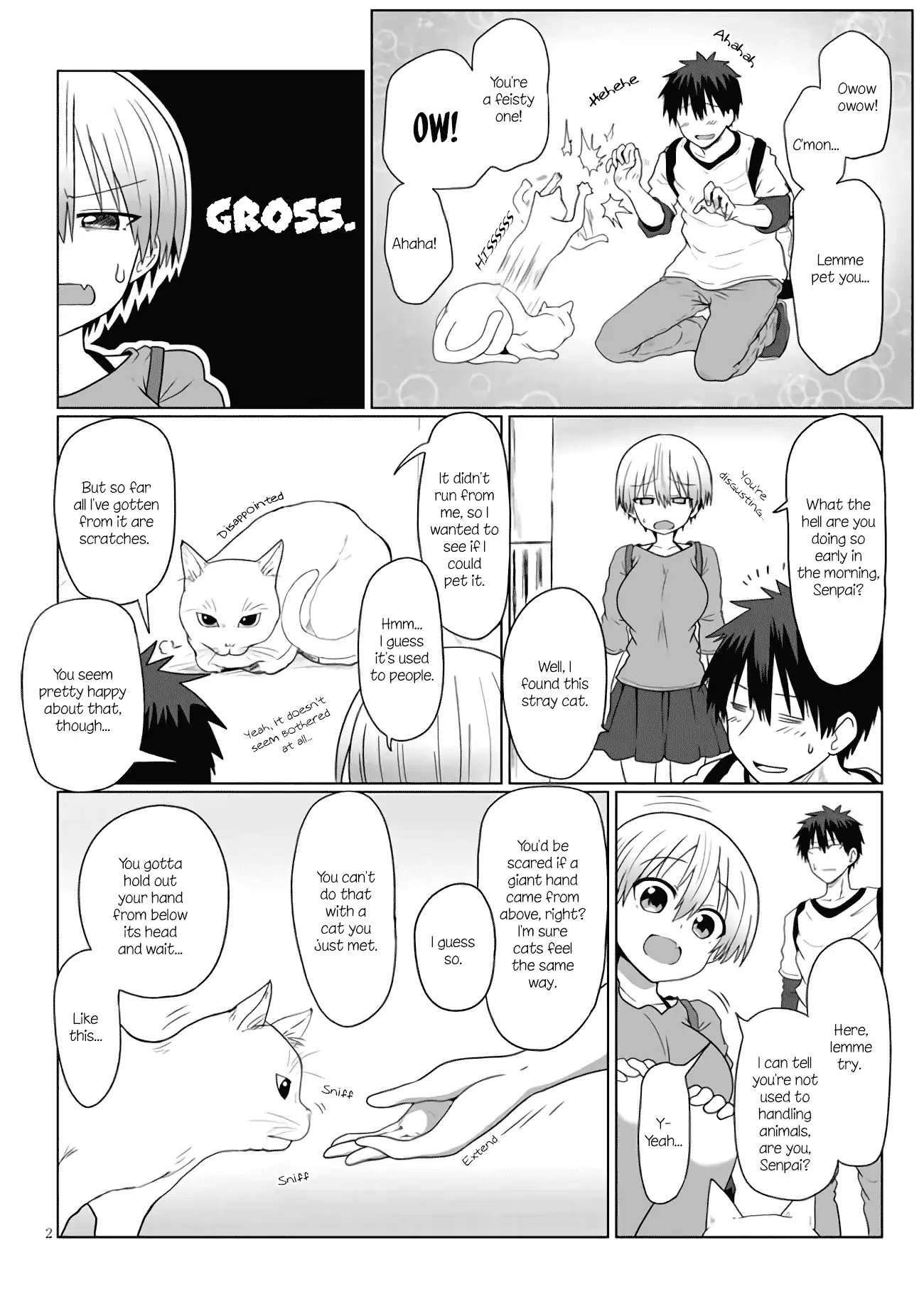 Uzaki-chan wa Asobitai! Chapter 6 page 2 - Chapter 6: Kouhai and Cat