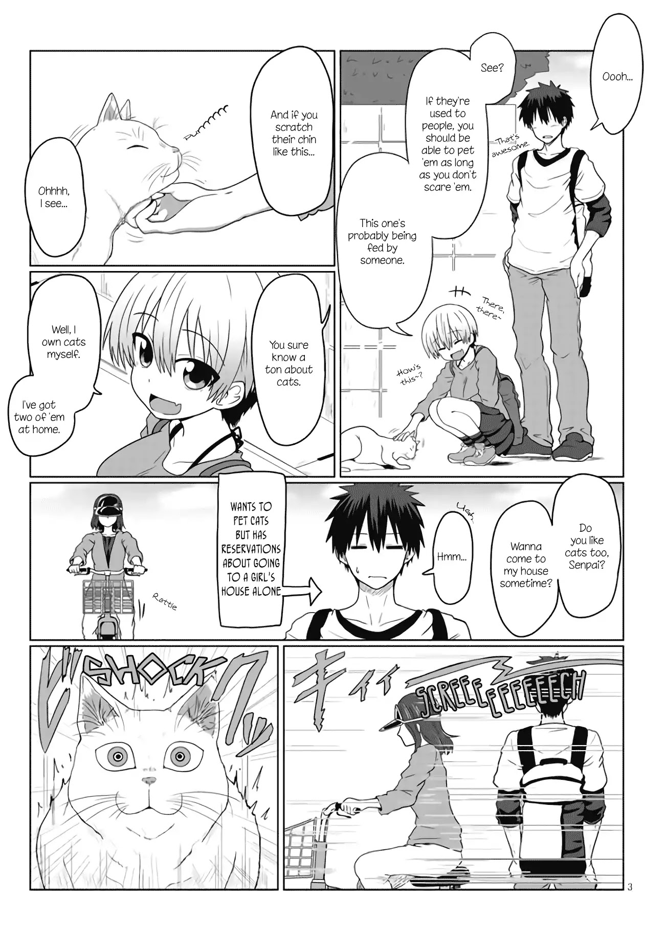 Uzaki-chan wa Asobitai! Chapter 6 page 3 - Chapter 6: Kouhai and Cat