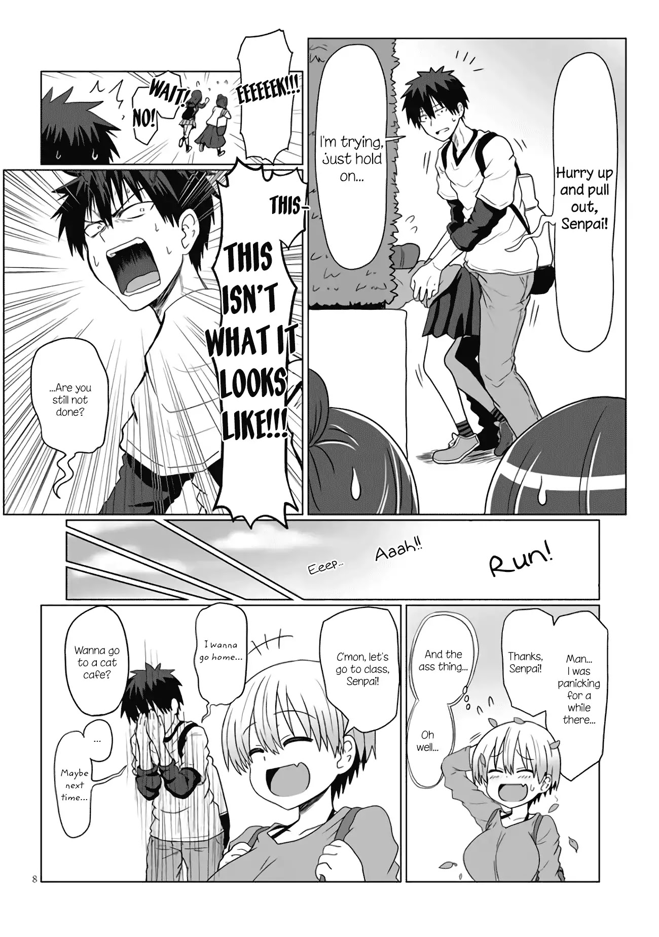 Uzaki-chan wa Asobitai! Chapter 6 page 8 - Chapter 6: Kouhai and Cat