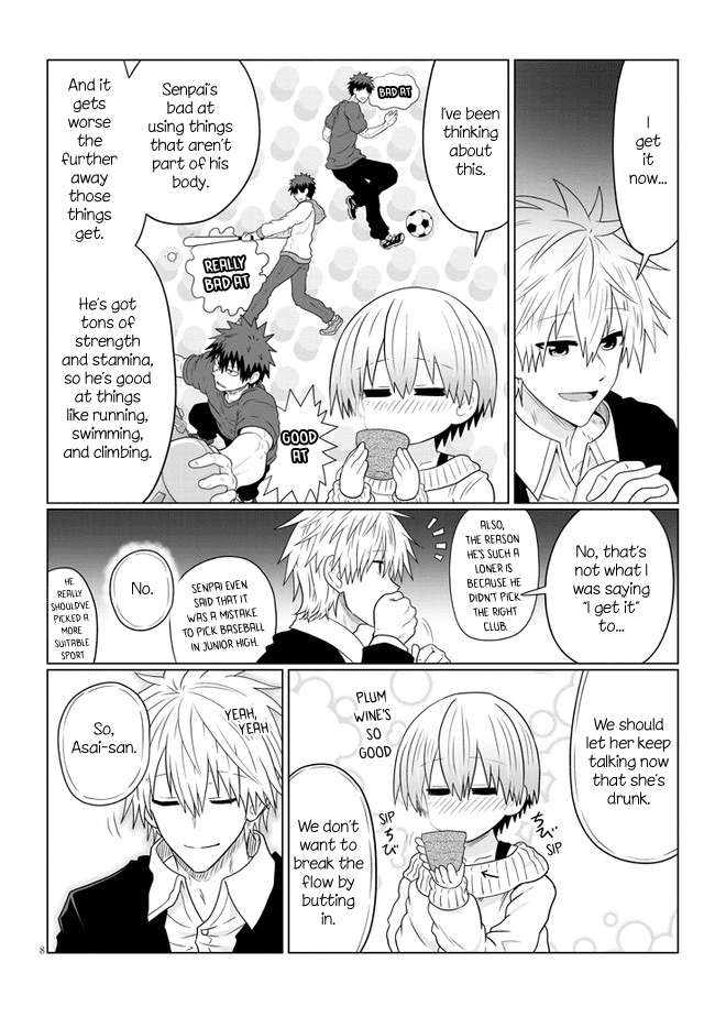Uzaki-chan wa Asobitai! Chapter 61 page 8 - Chapter 61: Kouhai and a Story from a Little While Back