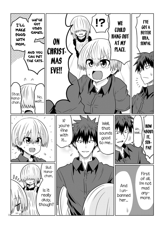 Uzaki-chan wa Asobitai! Chapter 64 page 12 - Chapter 64: Kouhai and Christmas Eve