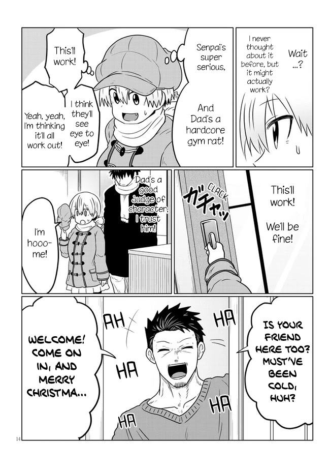 Uzaki-chan wa Asobitai! Chapter 64 page 14 - Chapter 64: Kouhai and Christmas Eve