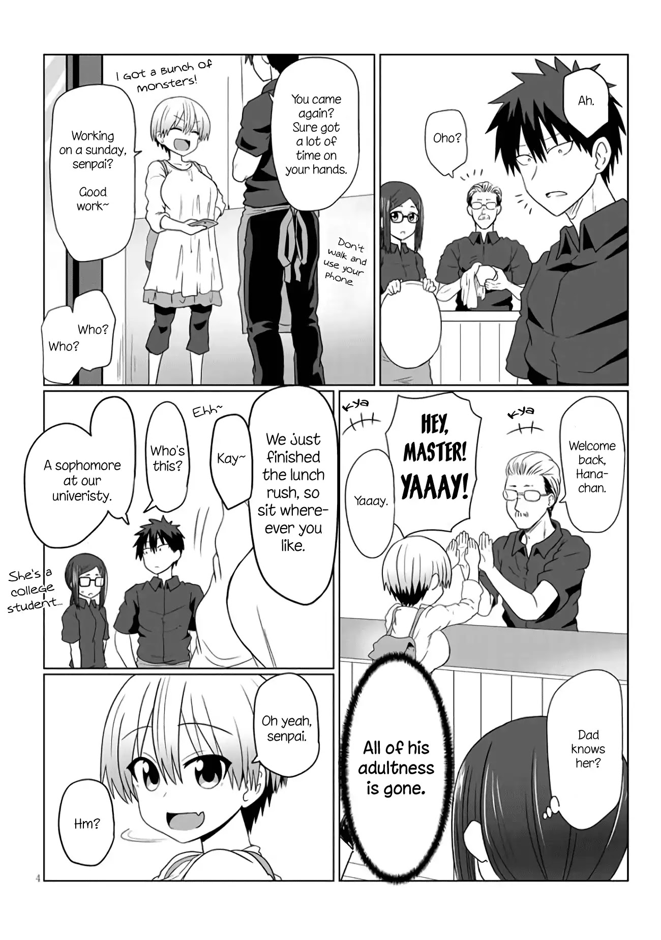 Uzaki-chan wa Asobitai! Chapter 7 page 4 - Chapter 7: Kouhai and Senpai's Senpai