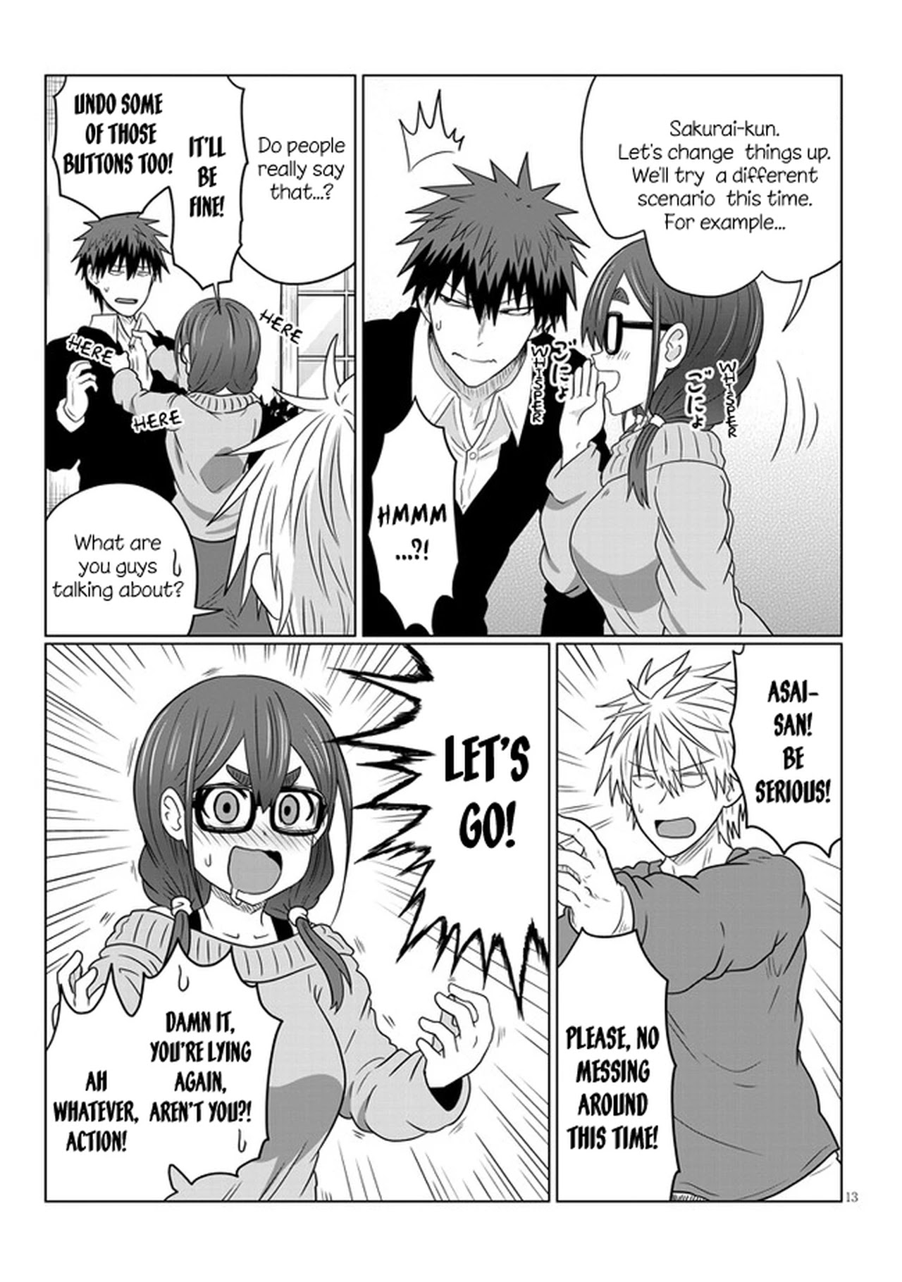 Uzaki-chan wa Asobitai! Chapter 70 page 13 - Chapter 70: Kouhai and Confession