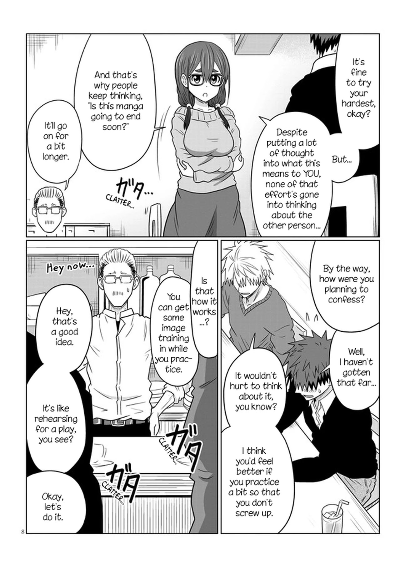 Uzaki-chan wa Asobitai! Chapter 70 page 8 - Chapter 70: Kouhai and Confession