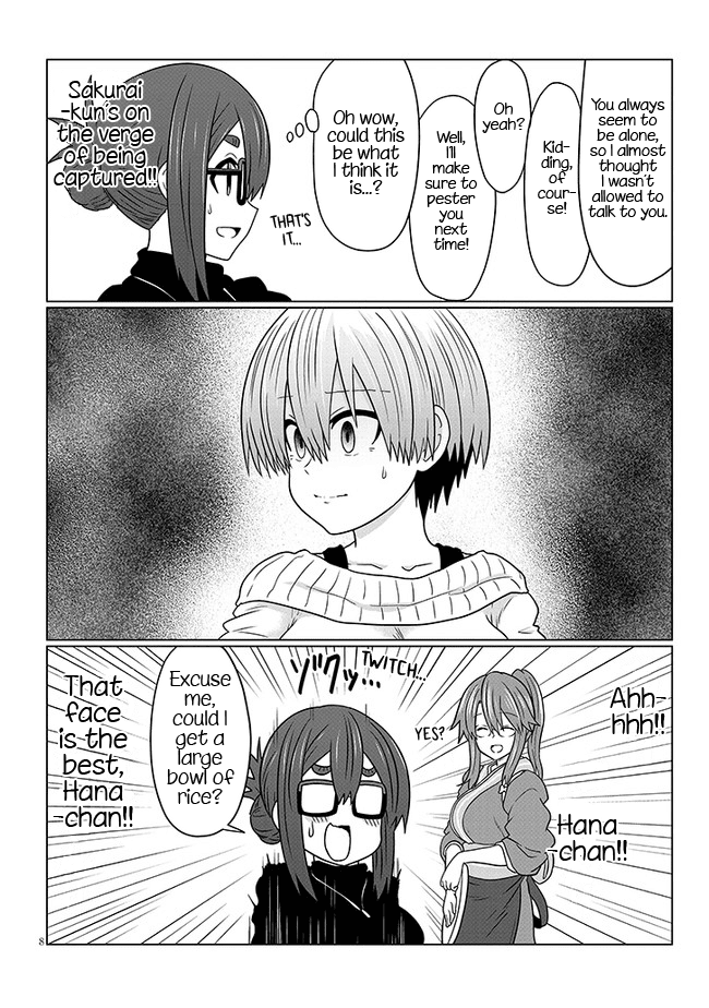 Uzaki-chan wa Asobitai! Chapter 78 page 8 - Chapter 78: Kouhai and First Mixer