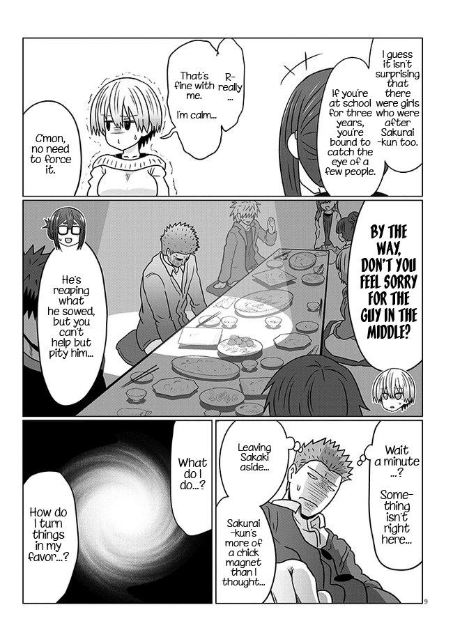 Uzaki-chan wa Asobitai! Chapter 78 page 9 - Chapter 78: Kouhai and First Mixer
