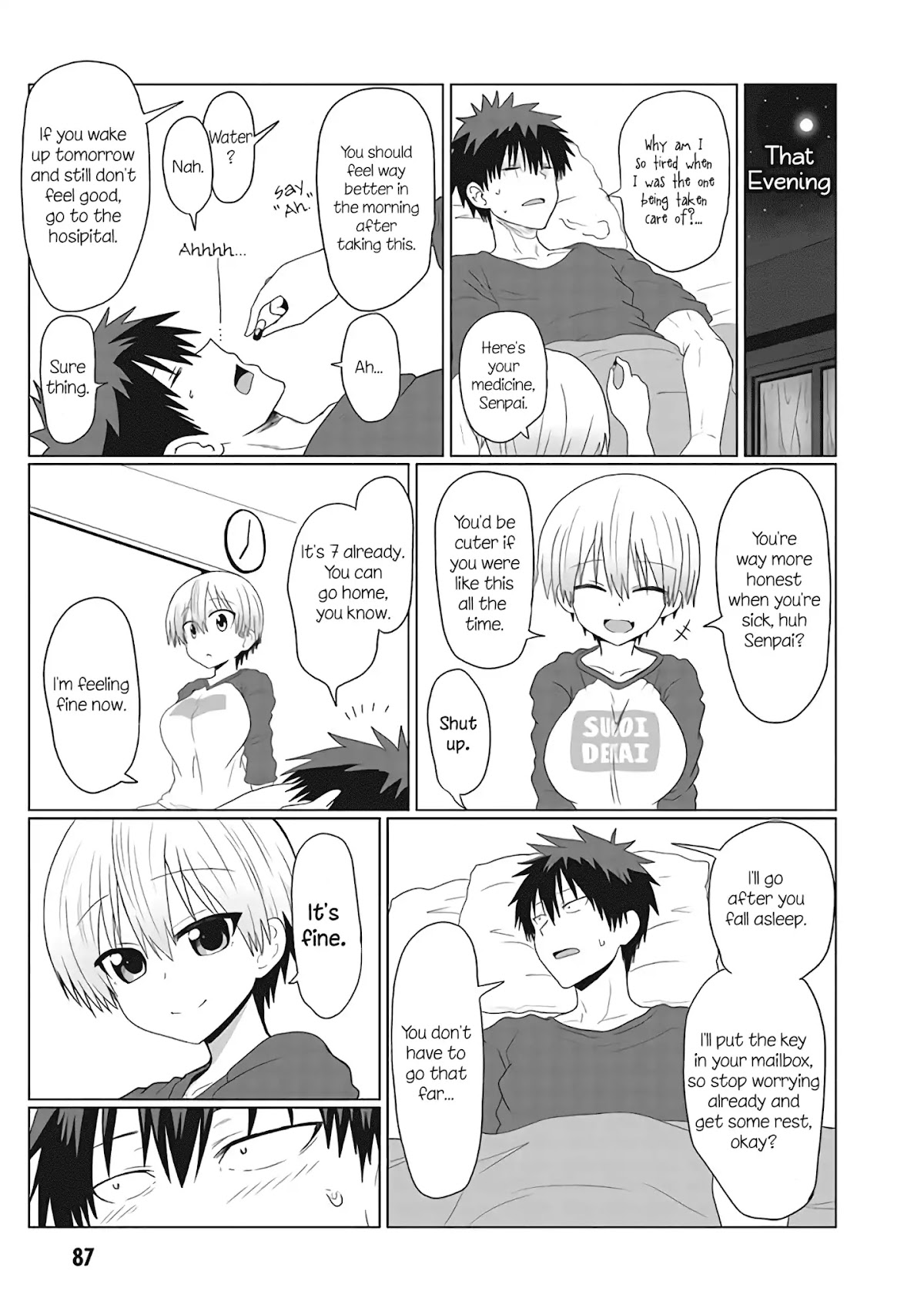 Uzaki-chan wa Asobitai! Chapter 8 page 7 - Chapter 8: Kouhai and the Common Cold