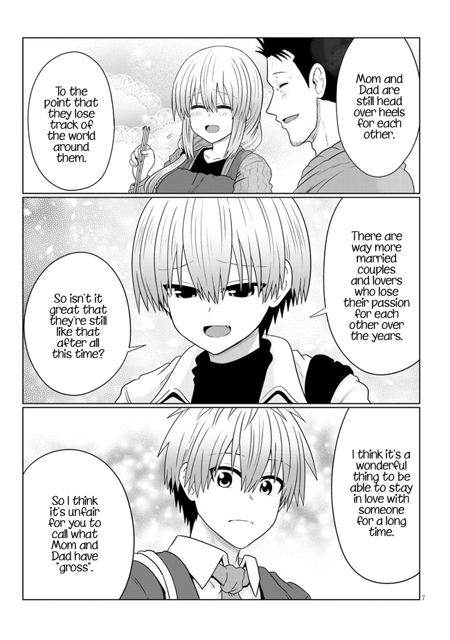 Uzaki-chan wa Asobitai! Chapter 81 page 7 - Chapter 81: Kouhai and Troubled Younger Brother