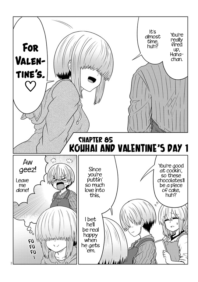 Uzaki-chan wa Asobitai! Chapter 85 page 2 - Chapter 85: Kouhai and Valentine's Day 1