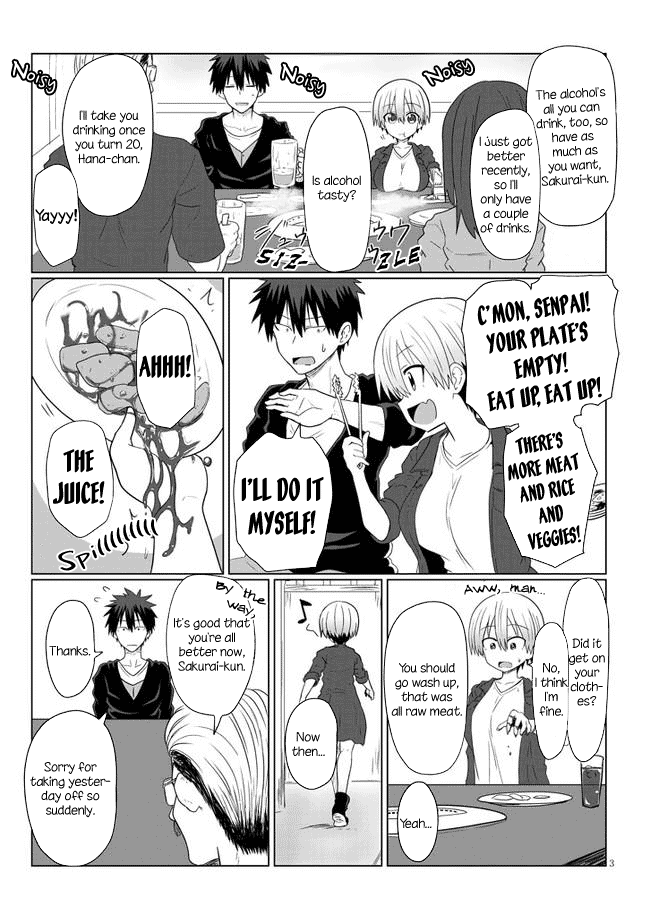 Uzaki-chan wa Asobitai! Chapter 9 page 3 - Chapter 9: Kouhai and Yakiniku