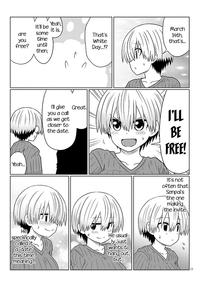 Uzaki-chan wa Asobitai! Chapter 90 page 13 - Chapter 90: Kouhai and White Day 1
