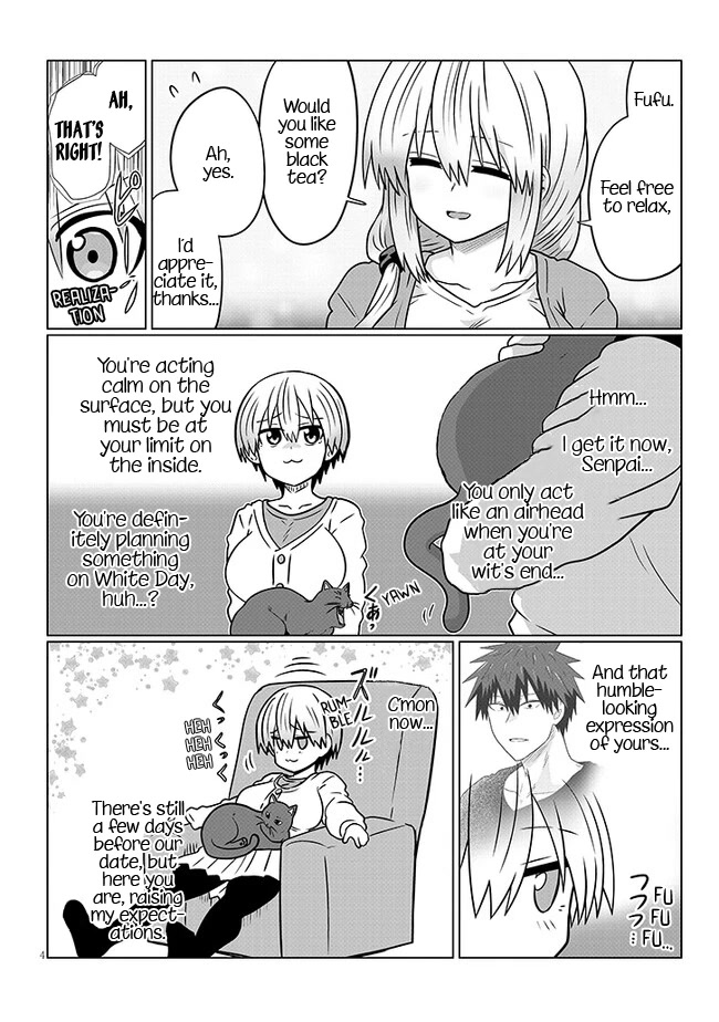 Uzaki-chan wa Asobitai! Chapter 91.1 page 4 - Chapter 91.1: Kouhai and White Day 2 (Part 1)