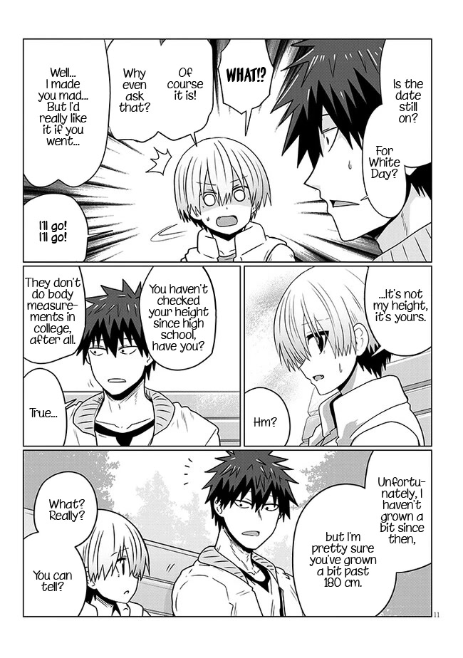 Uzaki-chan wa Asobitai! Chapter 92 page 11 - Chapter 92: Kouhai and White Day 3