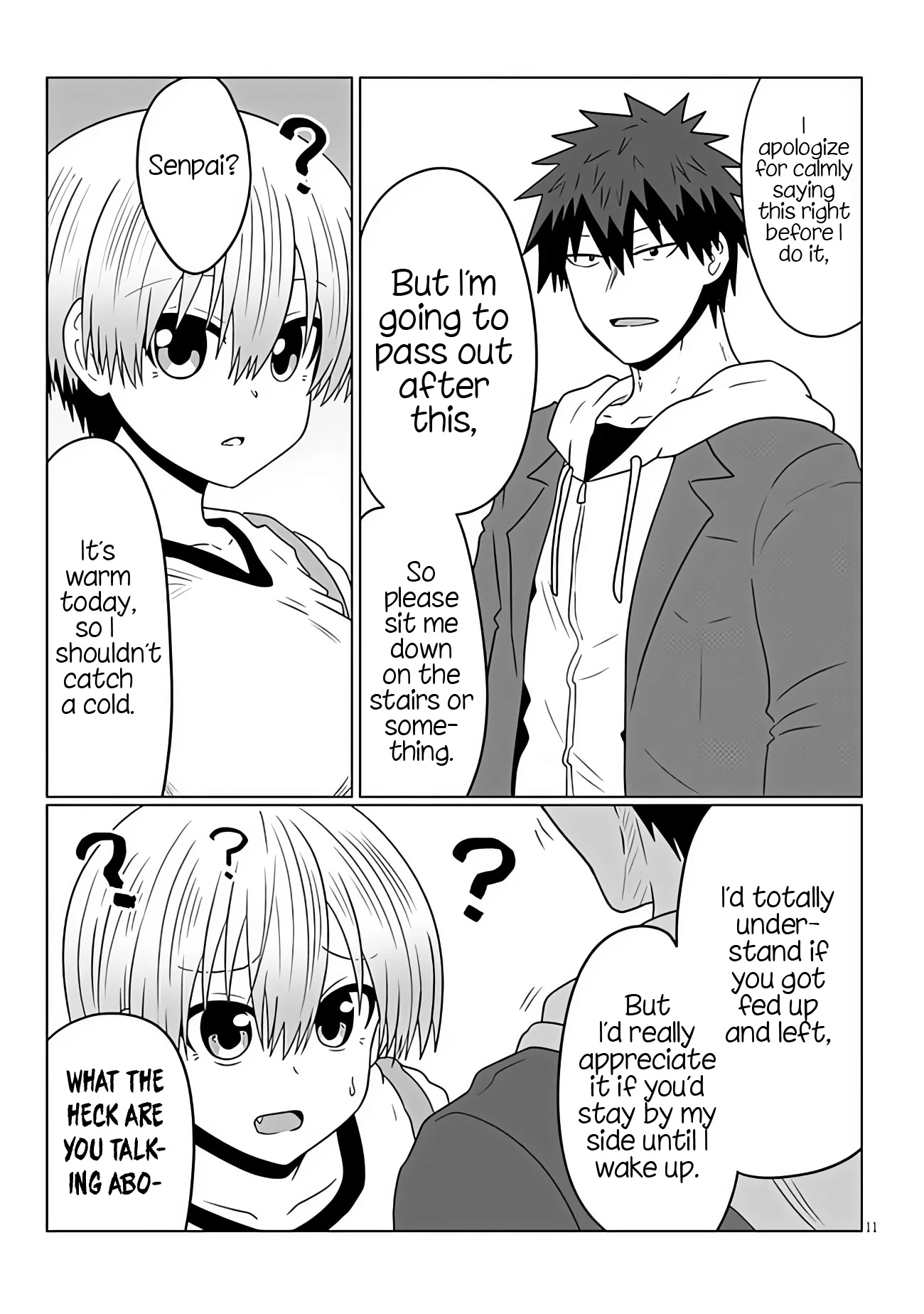 Uzaki-chan wa Asobitai! Chapter 93 page 11 - Chapter 93: Kouhai and White Day 4