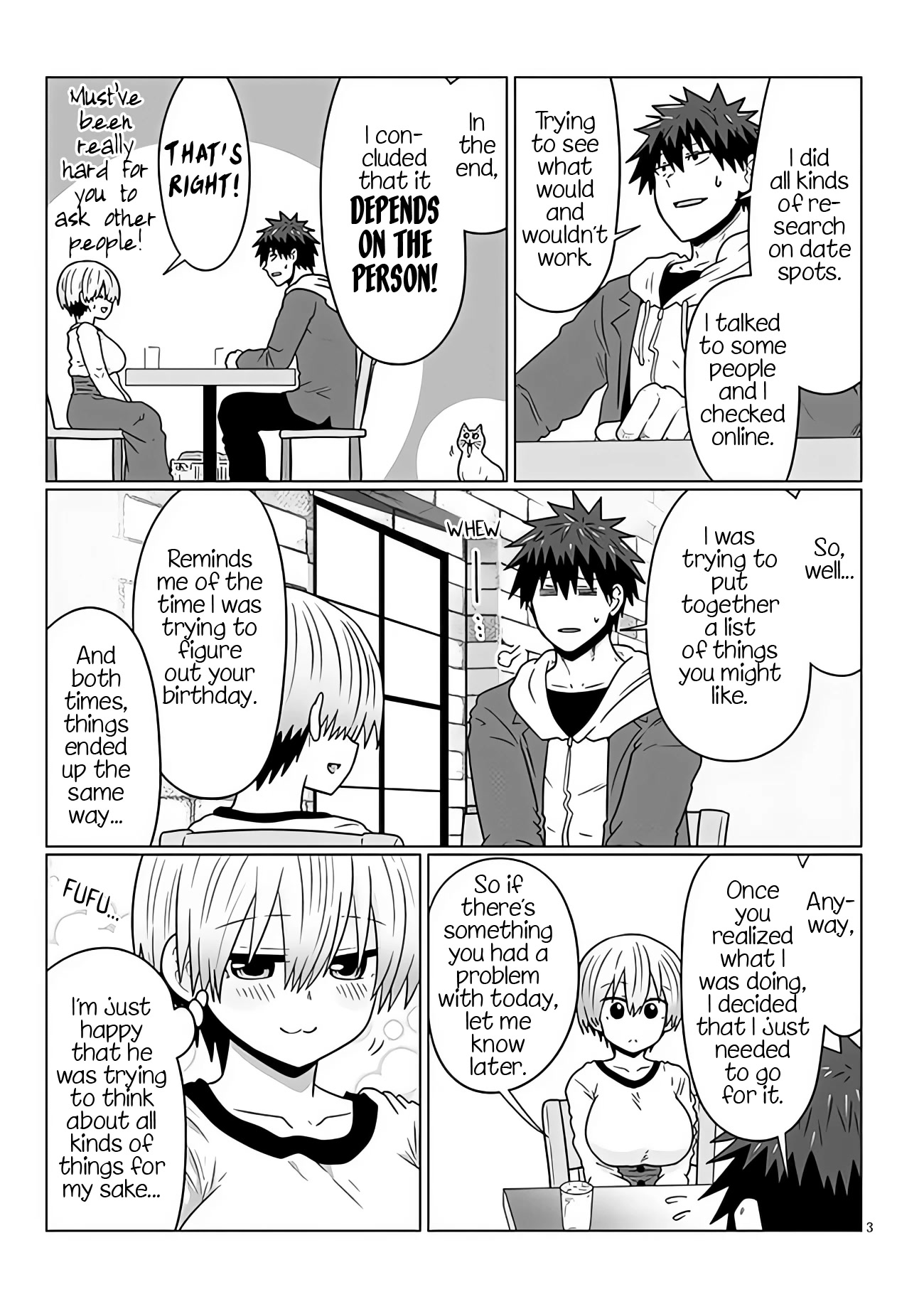 Uzaki-chan wa Asobitai! Chapter 93 page 3 - Chapter 93: Kouhai and White Day 4