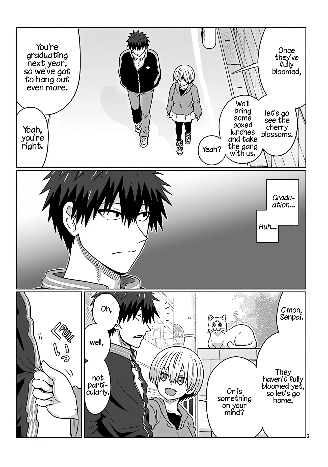 Uzaki-chan wa Asobitai! Chapter 94 page 3 - Chapter 94: Kouhai and Training