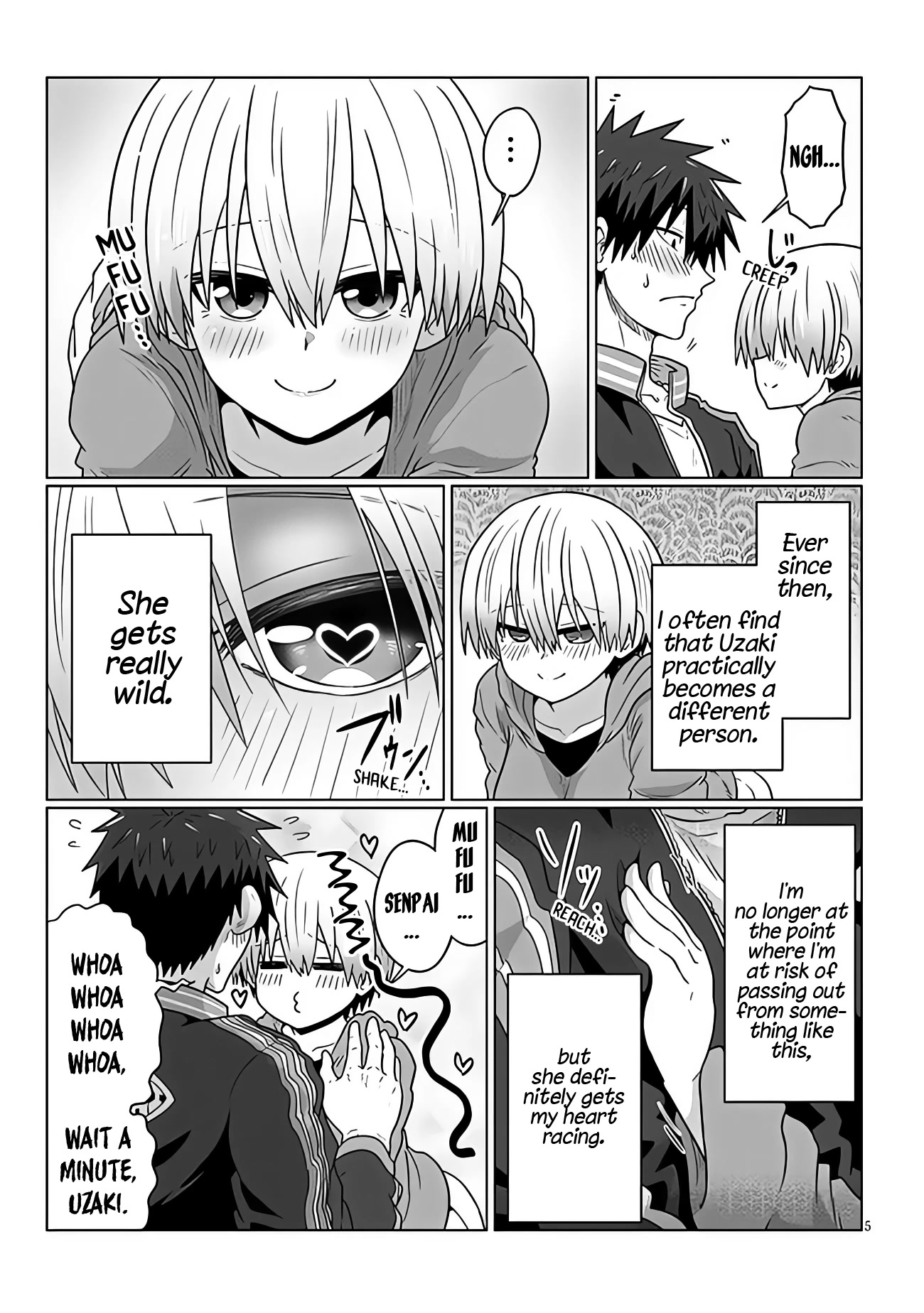 Uzaki-chan wa Asobitai! Chapter 94 page 5 - Chapter 94: Kouhai and Training