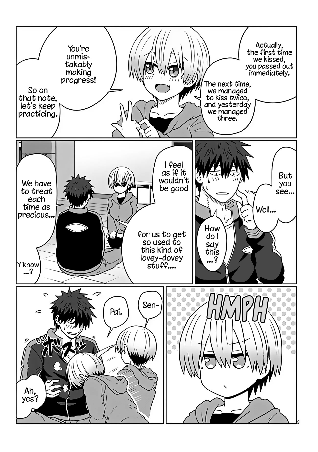 Uzaki-chan wa Asobitai! Chapter 94 page 9 - Chapter 94: Kouhai and Training