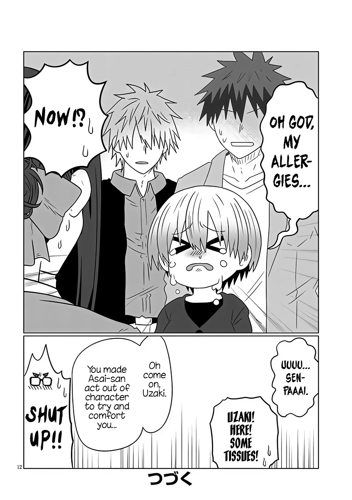 Uzaki-chan wa Asobitai! Chapter 95 page 12 - Chapter 95: Kouhai and Graduation Ceremony