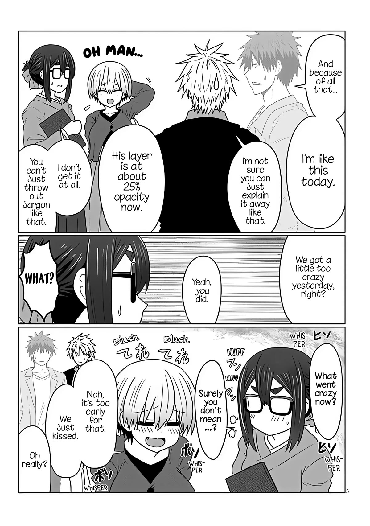 Uzaki-chan wa Asobitai! Chapter 95 page 5 - Chapter 95: Kouhai and Graduation Ceremony