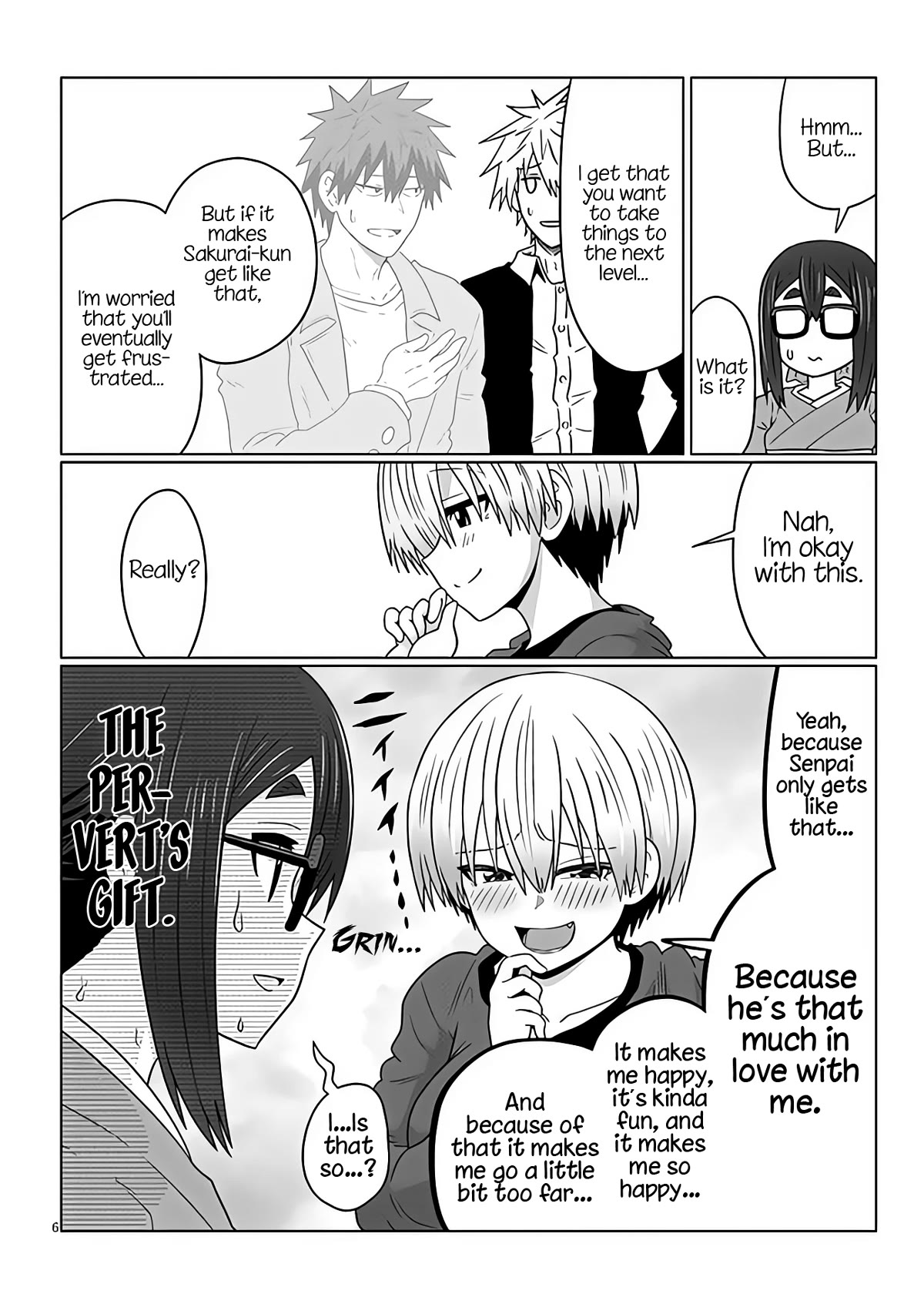 Uzaki-chan wa Asobitai! Chapter 95 page 6 - Chapter 95: Kouhai and Graduation Ceremony