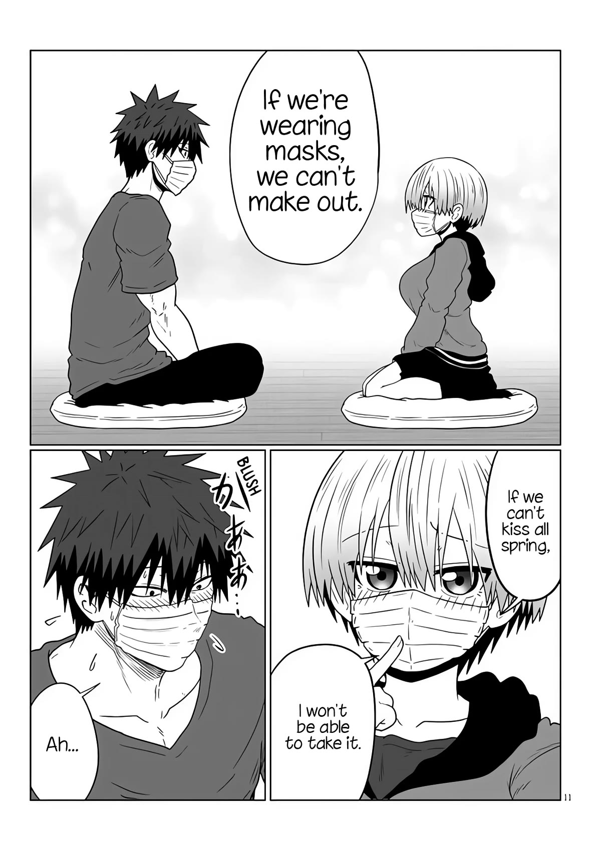 Uzaki-chan wa Asobitai! Chapter 96 page 11 - Chapter 96: Kouhai and Hay Fever