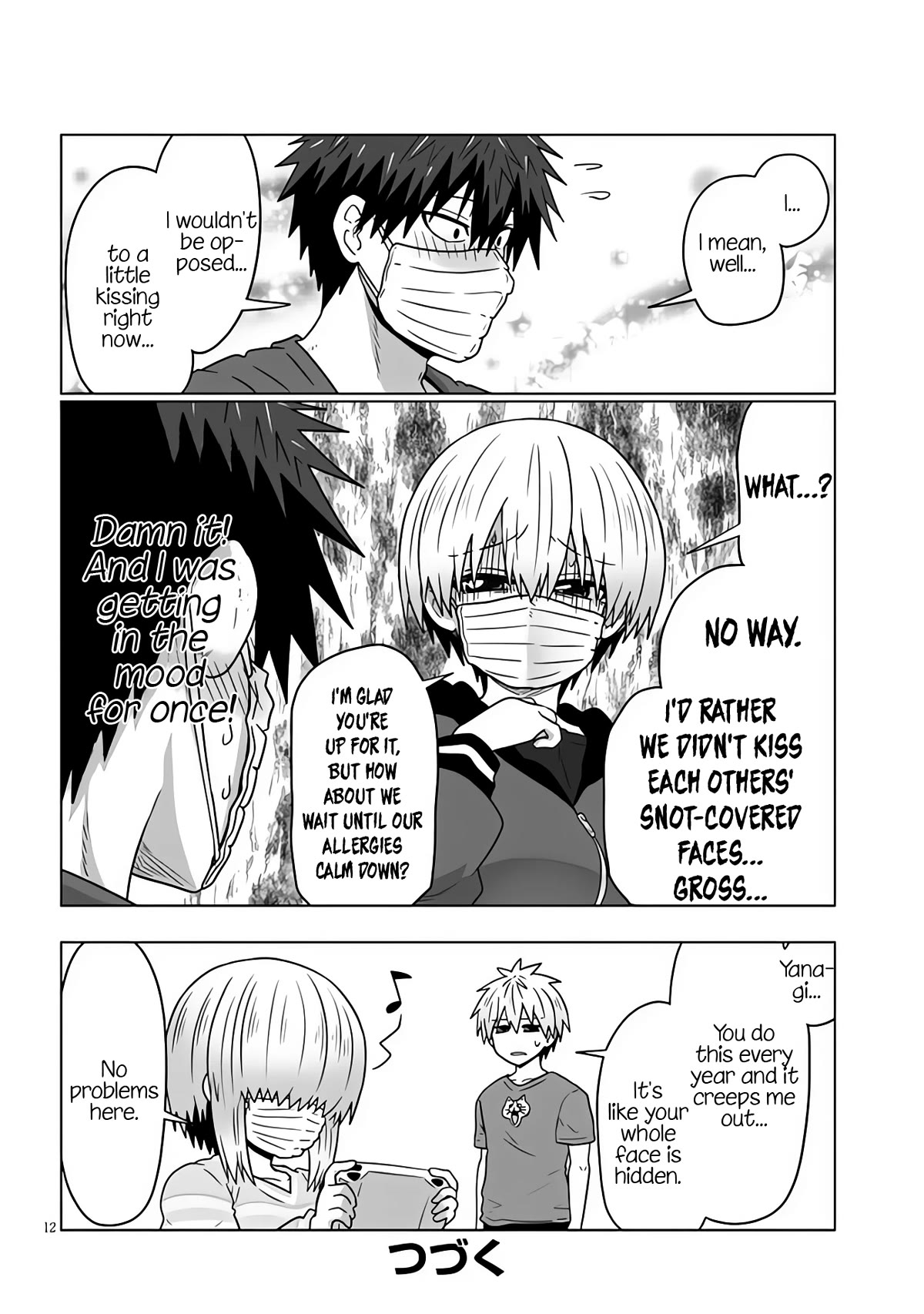 Uzaki-chan wa Asobitai! Chapter 96 page 12 - Chapter 96: Kouhai and Hay Fever