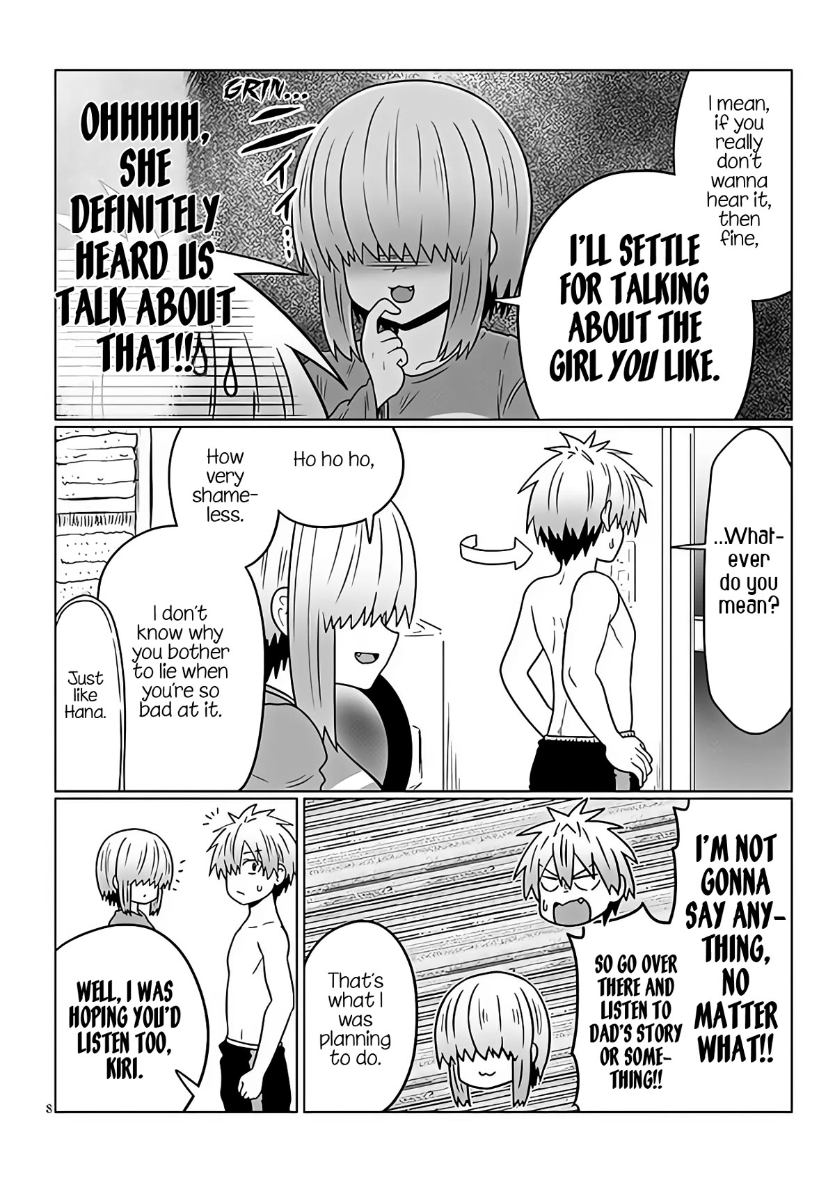 Uzaki-chan wa Asobitai! Chapter 97 page 8 - Chapter 97: Kouhai and Kouhai's Parents' Past (Part 1)